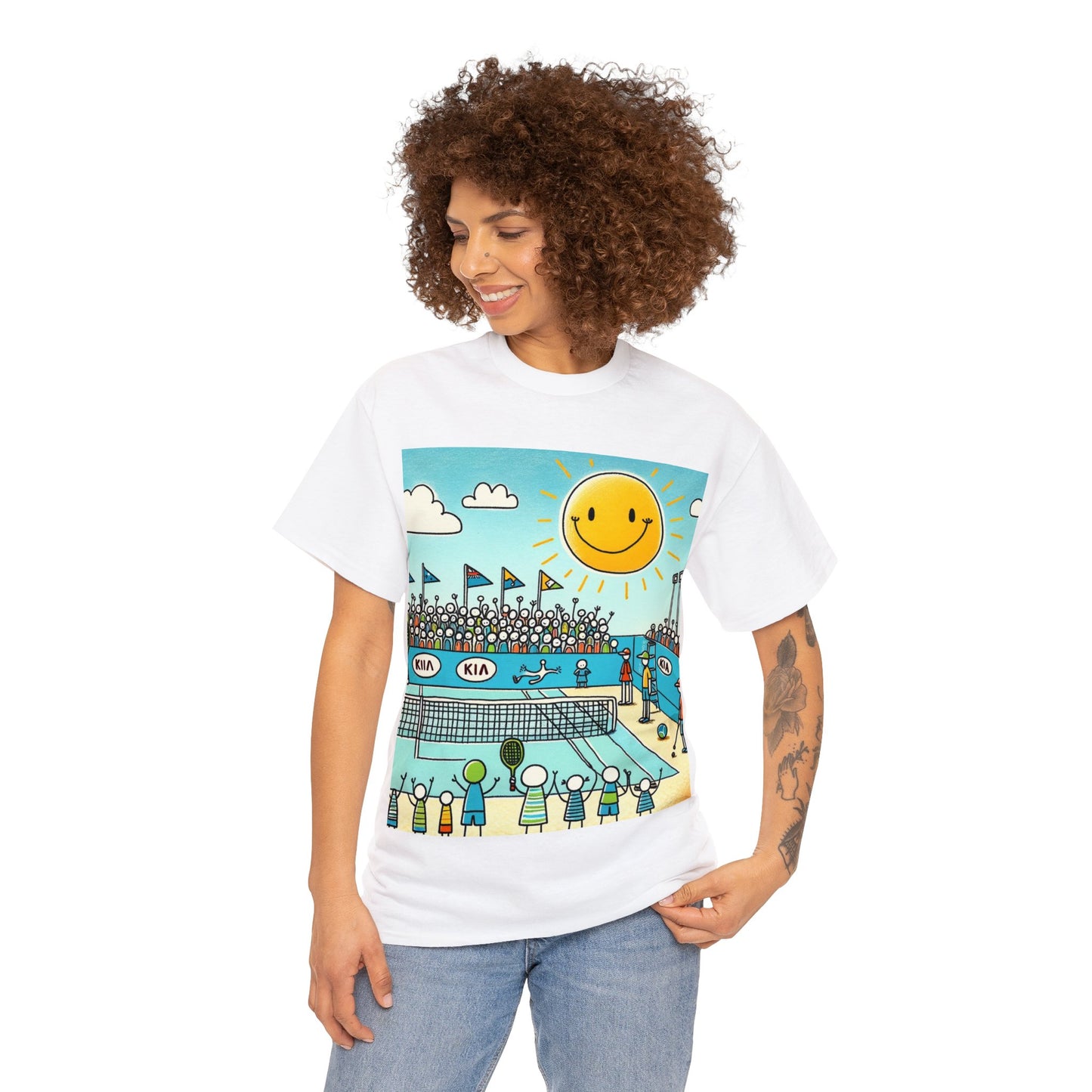 Aussie Open Ace Tee - Unisex Heavy Cotton Tee