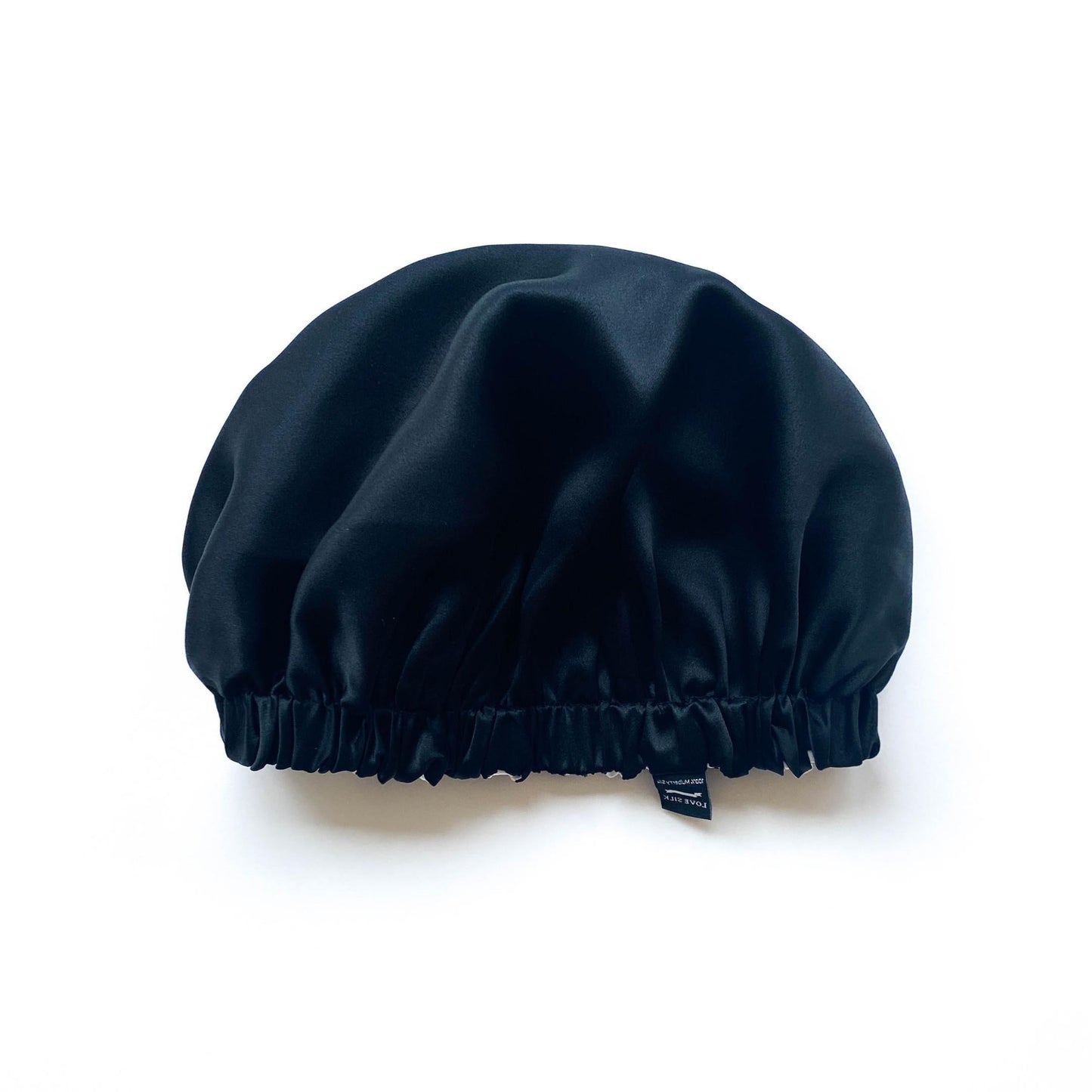 Double Layer Mulberry Silk Bonnet Hair Bonnet - Silver - Medium to Small - Lovesilk.co.nz