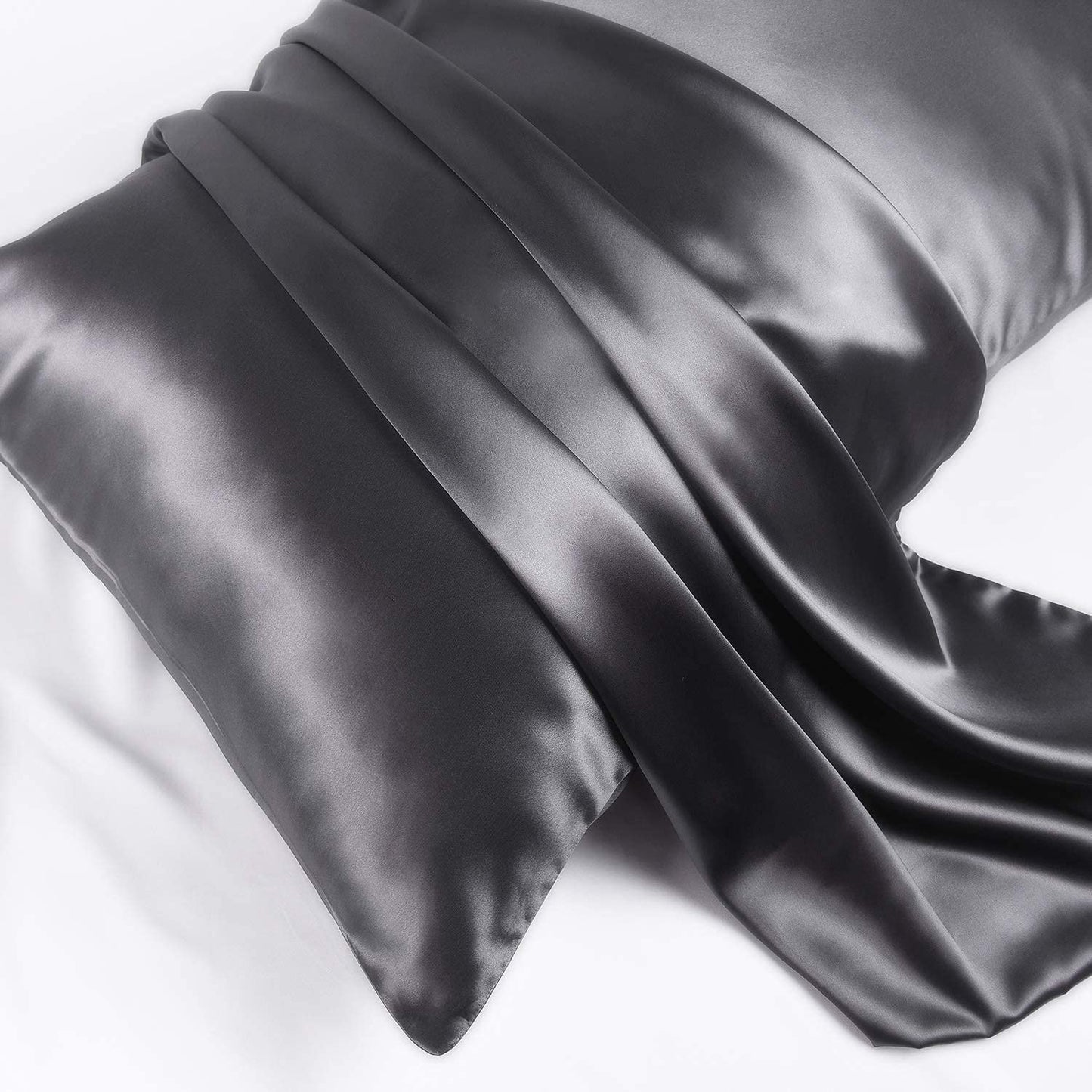 Silk Pillowcase - Grey - Queen - LOVESILK NZ