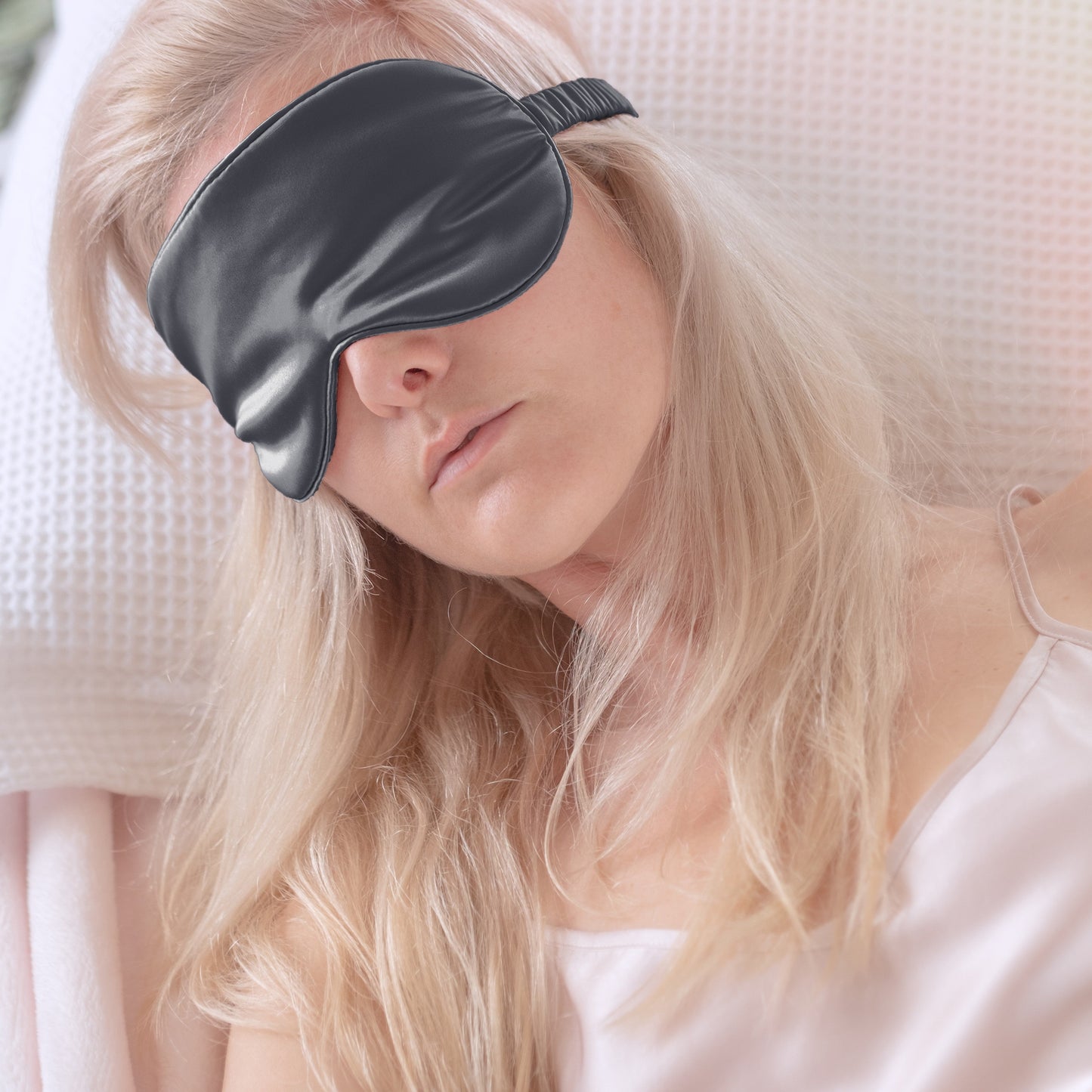 Silk Sleep Eye Mask - Grey - Lovesilk.co.nz