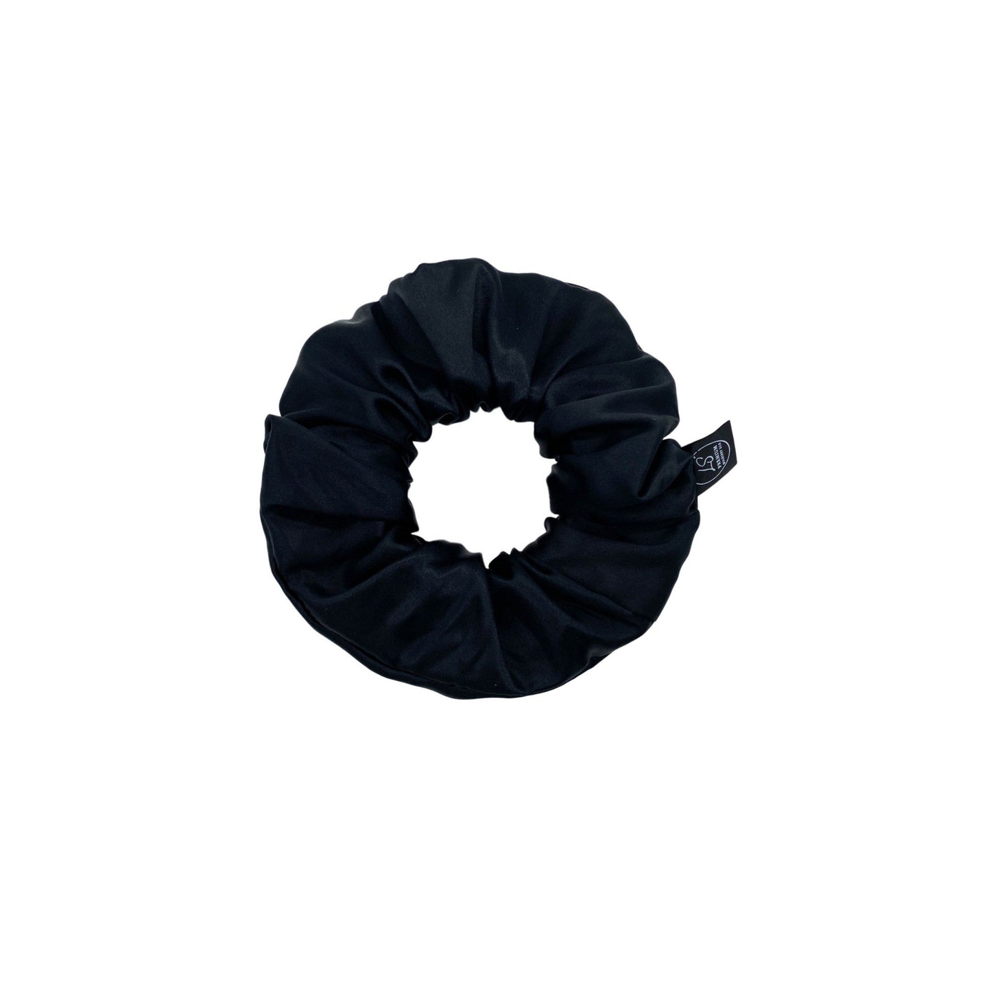 Premium Mulberry Silk Scrunchie - Grey/Pewter - Large - Lovesilk.co.nz
