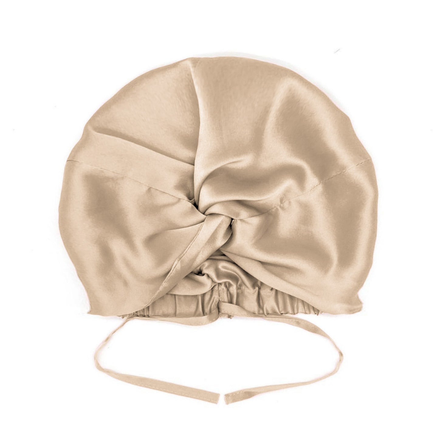 Double-Lined Adjustable Women Silk Hair Bonnet Mulberry Silk Turban Night Hair Care Hair Wrap - Viridian