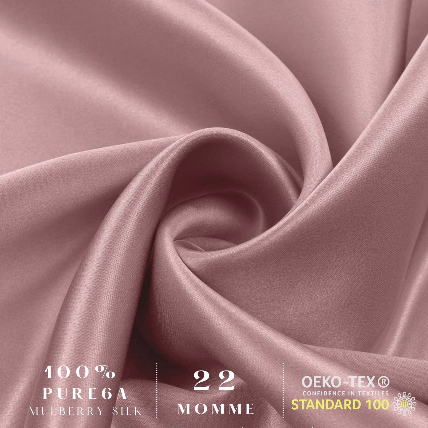 Pink Silk Pillowcase - NZ Standard Size - Zip Closure