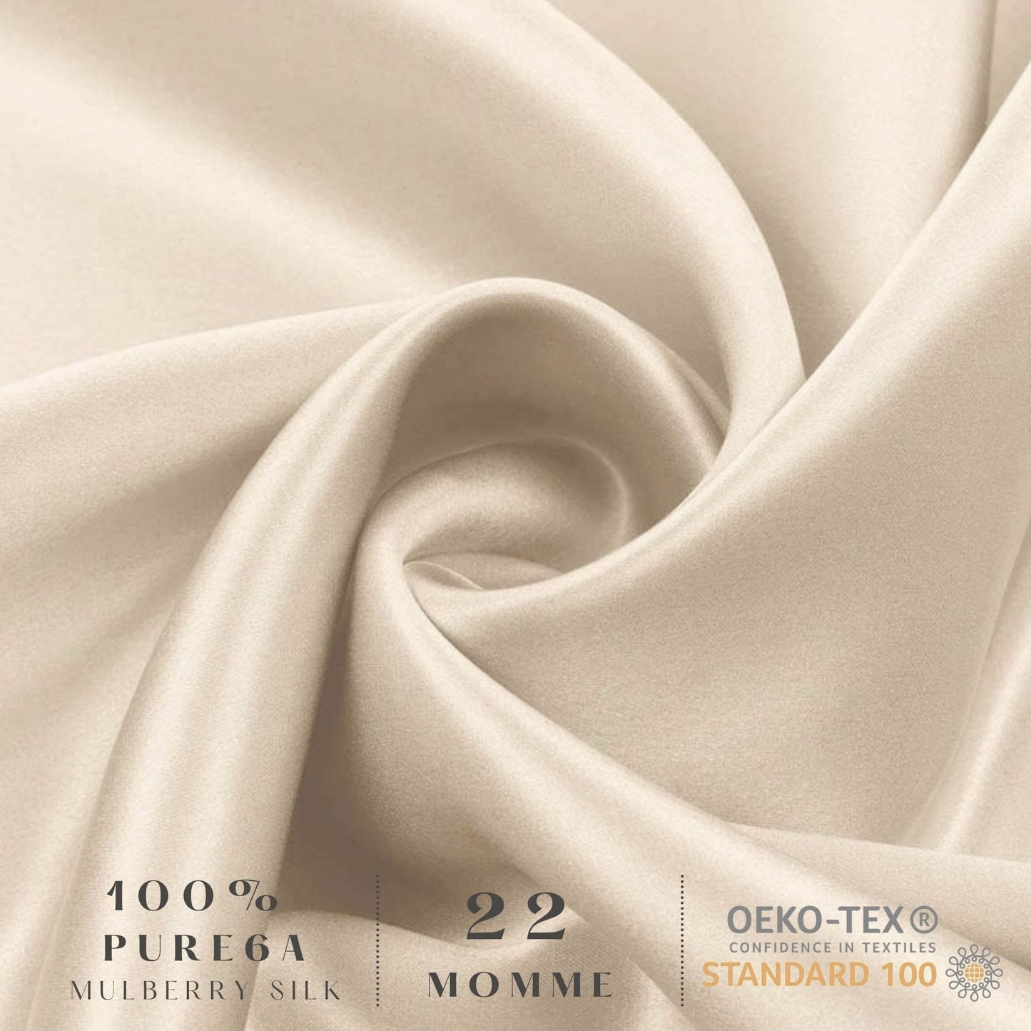 Champagne Silk Pillowcase- NZ Standard Size - Envelope