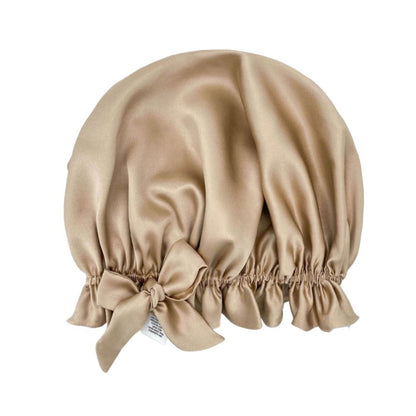 Double Layer Women Silk Hair Bonnet 100% Mulberry Silk - Pink - Medium to Large - Lovesilk.co.nz