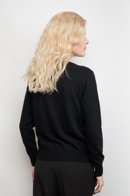 Classic Ribbed Cashmere Crewneck Sweater