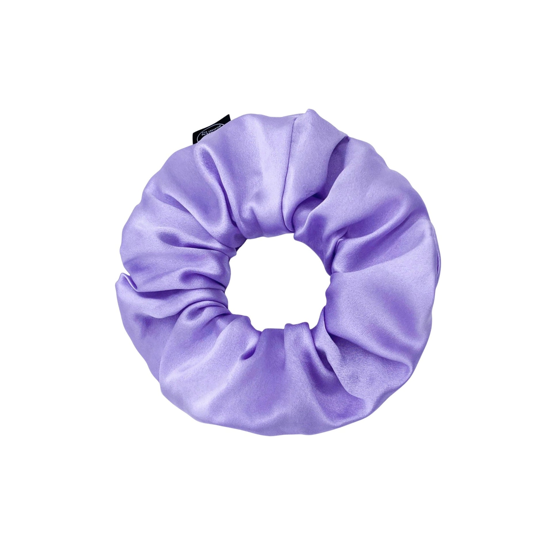 Premium Mulberry Silk Scrunchie - White - Extra Large - Lovesilk.co.nz