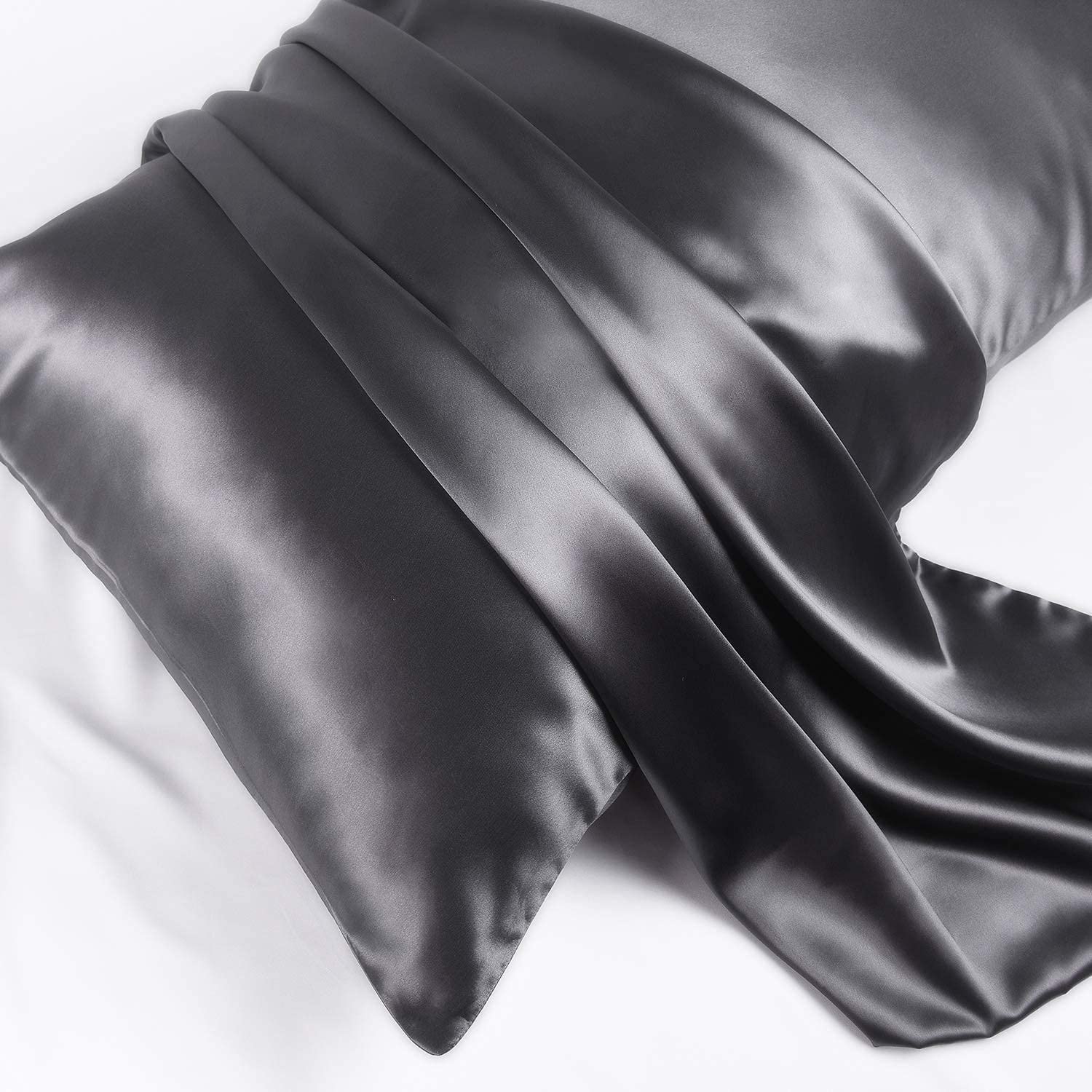 Silk Pillowcase - Grey - Standard - LOVESILK NZ