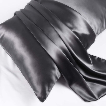 Silk Pillowcase - Grey - Standard - LOVESILK NZ