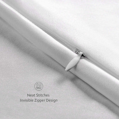 Silk Pillowcase - Silver - Queen - LOVESILK NZ