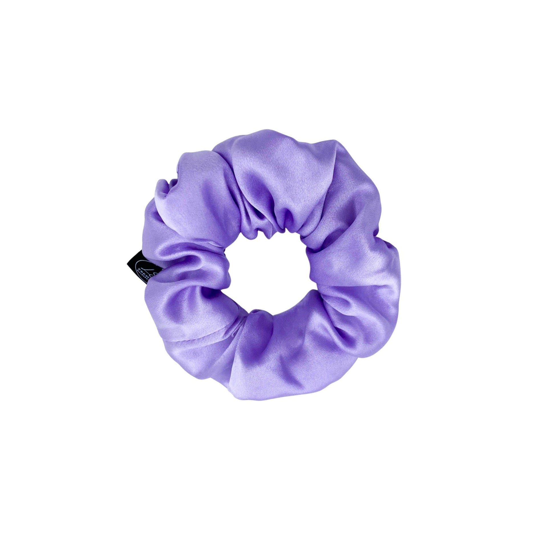 Premium Mulberry Silk Scrunchie - Black - Large - Lovesilk.co.nz