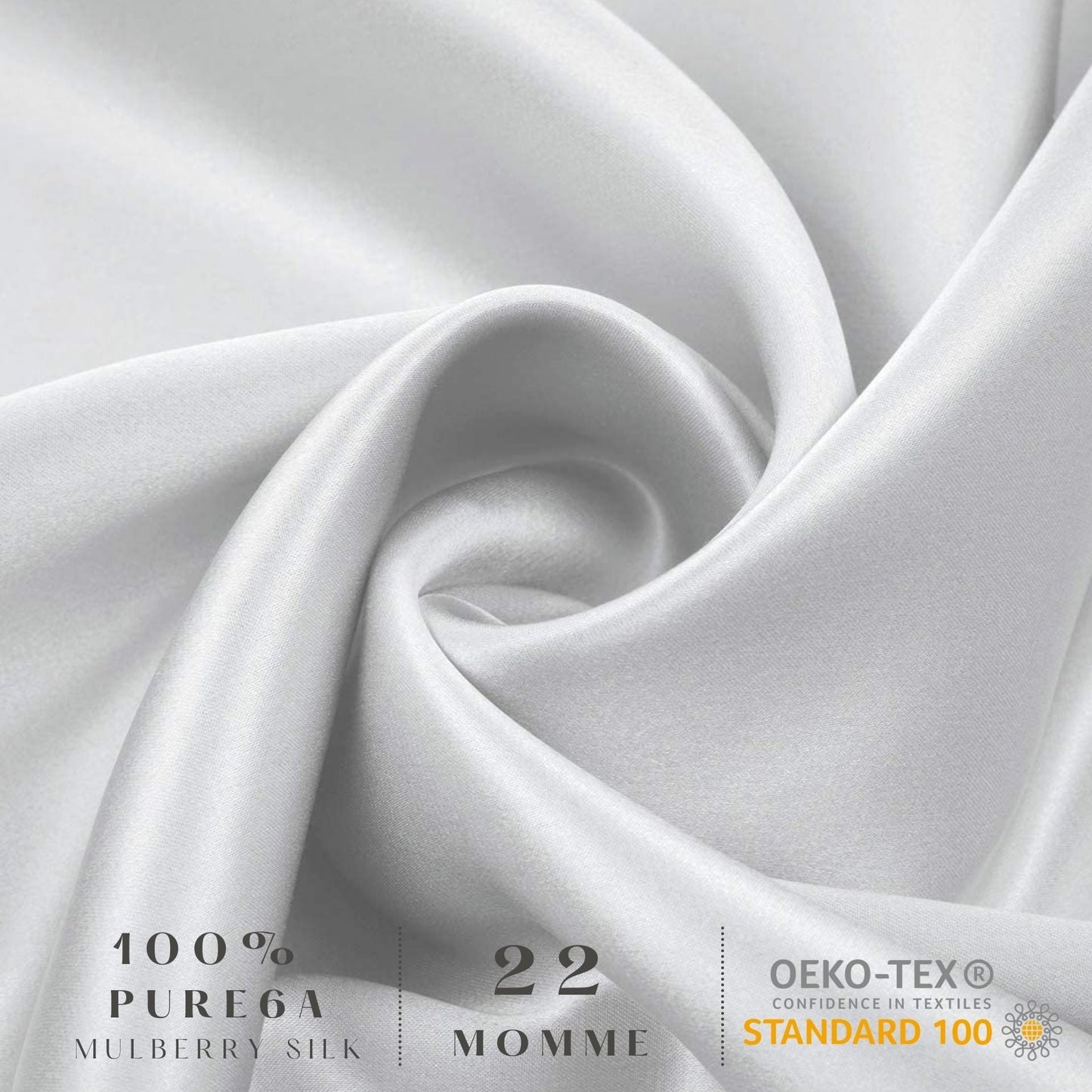 Silk Pillowcase - Silver - Queen - Lovesilk.co.nz