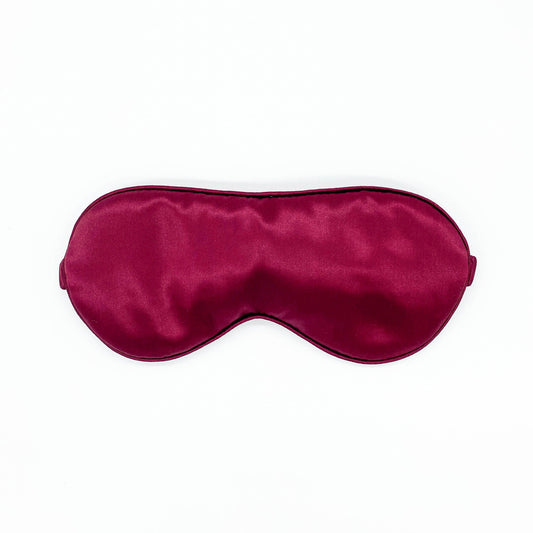 Silk Sleep Eye Mask - Burgundy - Lovesilk.co.nz